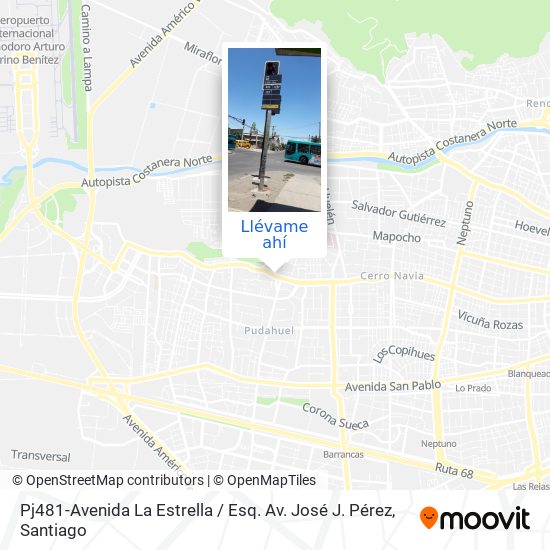Mapa de Pj481-Avenida La Estrella / Esq. Av. José J. Pérez