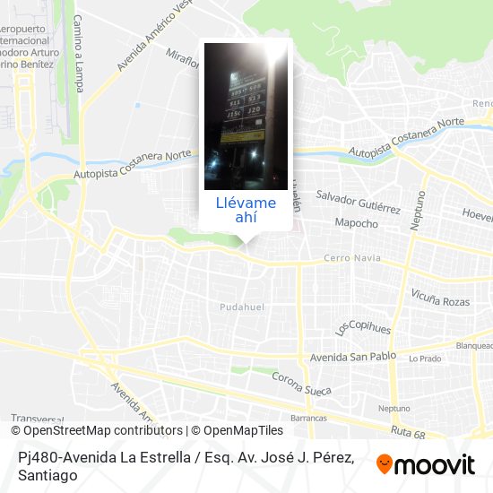Mapa de Pj480-Avenida La Estrella / Esq. Av. José J. Pérez