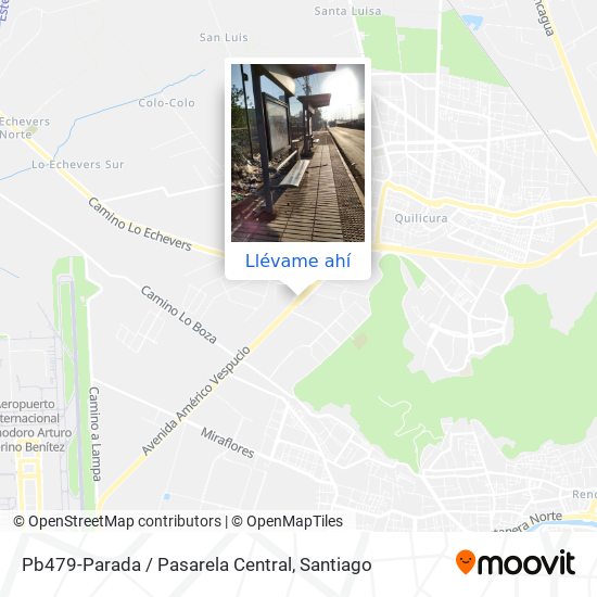 Mapa de Pb479-Parada / Pasarela Central