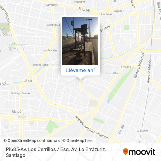 Mapa de Pi685-Av. Los Cerrillos / Esq. Av. Lo Errázuriz