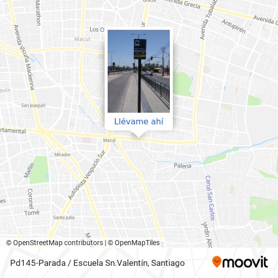Mapa de Pd145-Parada / Escuela Sn.Valentín