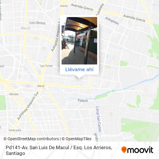 Mapa de Pd141-Av. San Luis De Macul / Esq. Los Arrieros