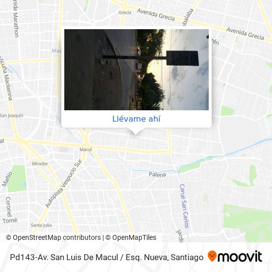 Mapa de Pd143-Av. San Luis De Macul / Esq. Nueva