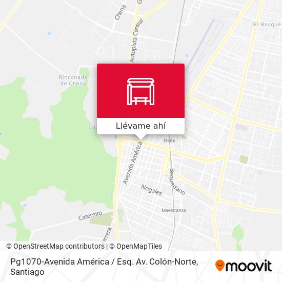 Mapa de Pg1070-Avenida América / Esq. Av. Colón-Norte