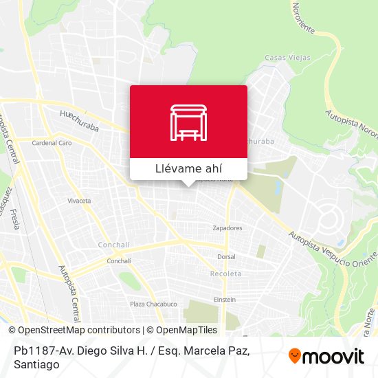 Mapa de Pb1187-Av. Diego Silva H. / Esq. Marcela Paz