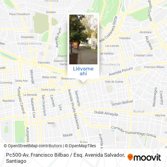 Mapa de Pc500-Av. Francisco Bilbao / Esq. Avenida Salvador