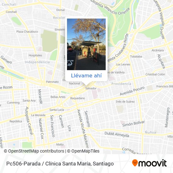 Mapa de Pc506-Parada / Clínica Santa María