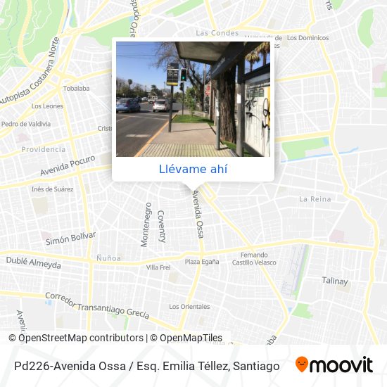 Mapa de Pd226-Avenida Ossa / Esq. Emilia Téllez