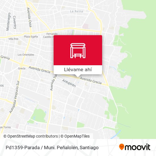 Mapa de Pd1359-Parada / Muni. Peñalolén