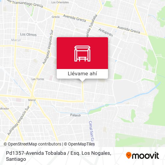 Mapa de Pd1357-Avenida Tobalaba / Esq. Los Nogales