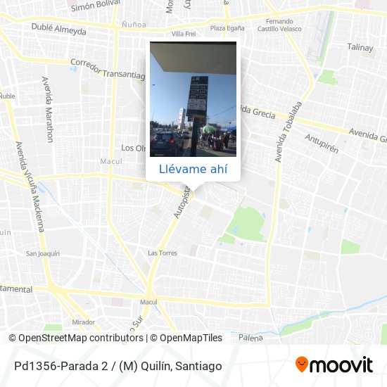 Mapa de Pd1356-Parada 2 / (M) Quilín