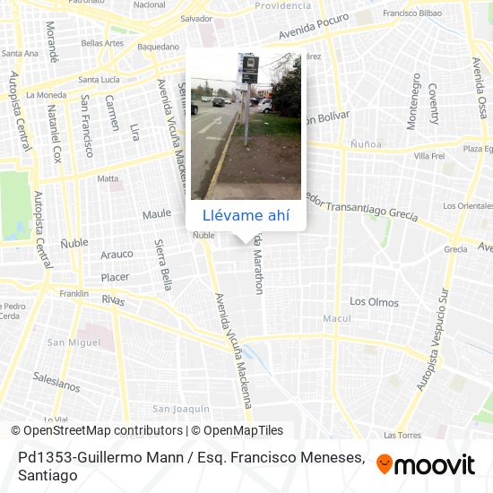 Mapa de Pd1353-Guillermo Mann / Esq. Francisco Meneses