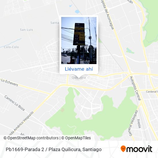 Mapa de Pb1669-Parada 2 / Plaza Quilicura