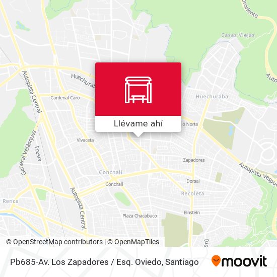 Mapa de Pb685-Av. Los Zapadores / Esq. Oviedo