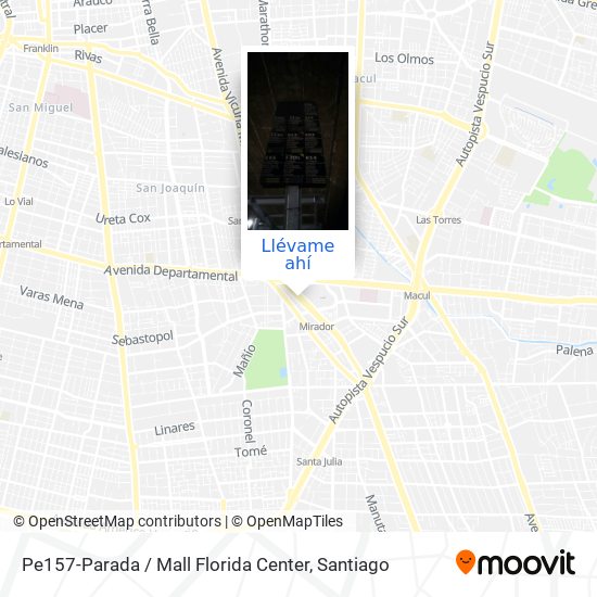 Mapa de Pe157-Parada / Mall Florida Center