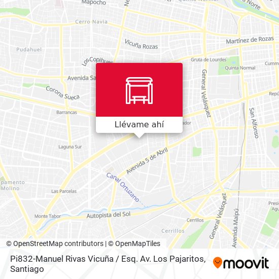 Mapa de Pi832-Manuel Rivas Vicuña / Esq. Av. Los Pajaritos