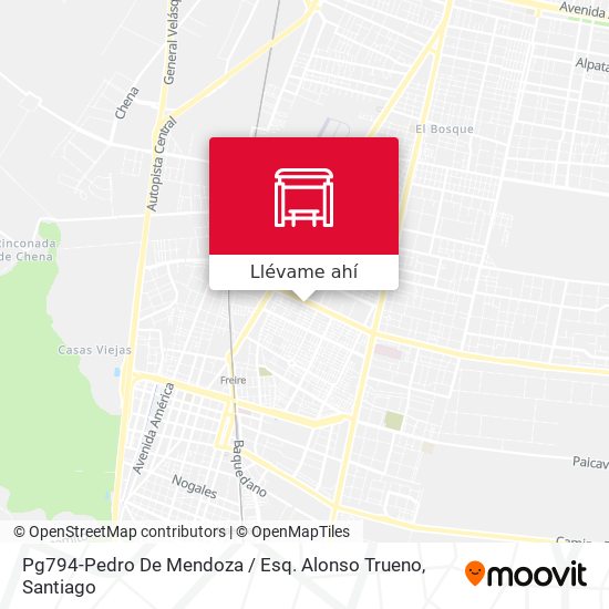 Mapa de Pg794-Pedro De Mendoza / Esq. Alonso Trueno