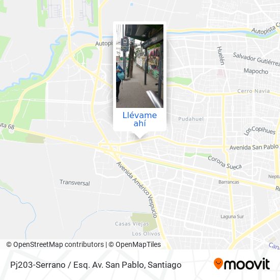 Mapa de Pj203-Serrano / Esq. Av. San Pablo