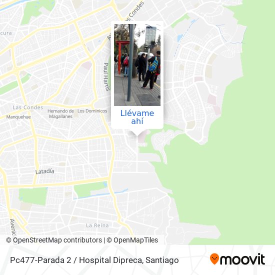 Mapa de Pc477-Parada 2 / Hospital Dipreca