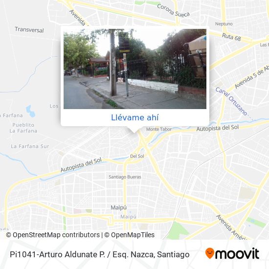Mapa de Pi1041-Arturo Aldunate P. / Esq. Nazca