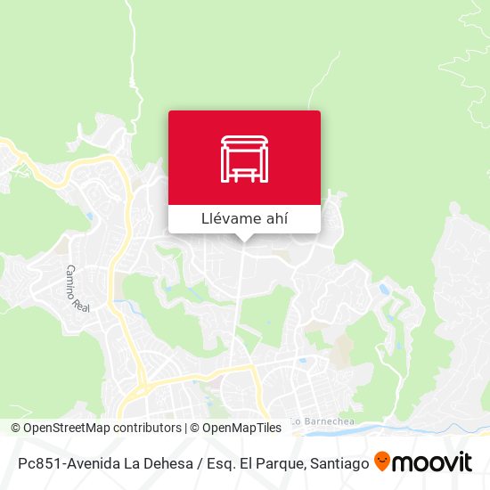 Mapa de Pc851-Avenida La Dehesa / Esq. El Parque