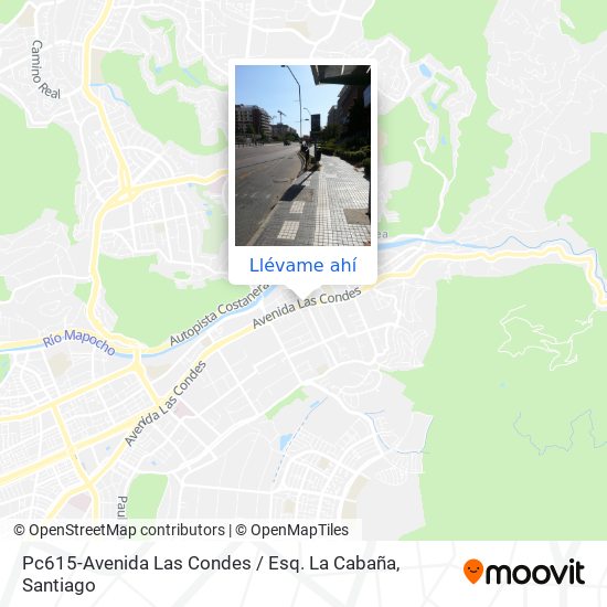 Mapa de Pc615-Avenida Las Condes / Esq. La Cabaña