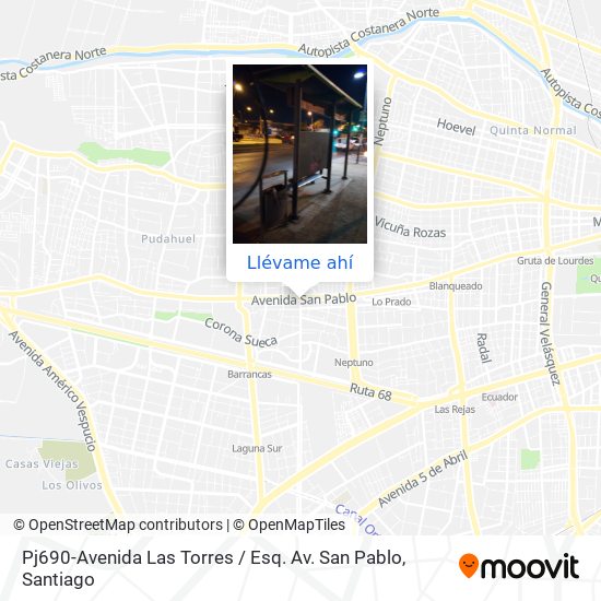 Mapa de Pj690-Avenida Las Torres / Esq. Av. San Pablo