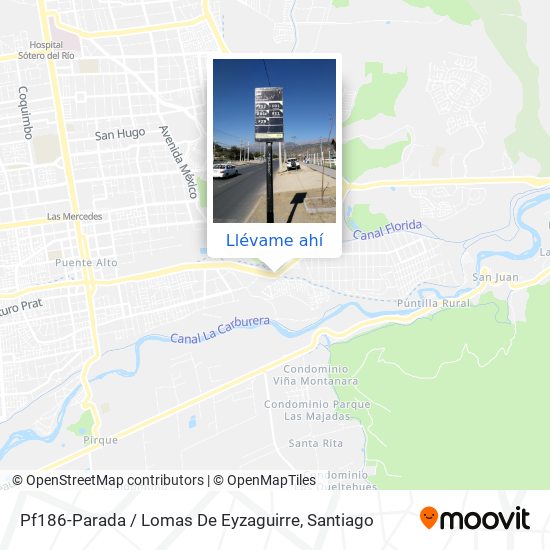 Mapa de Pf186-Parada / Lomas De Eyzaguirre