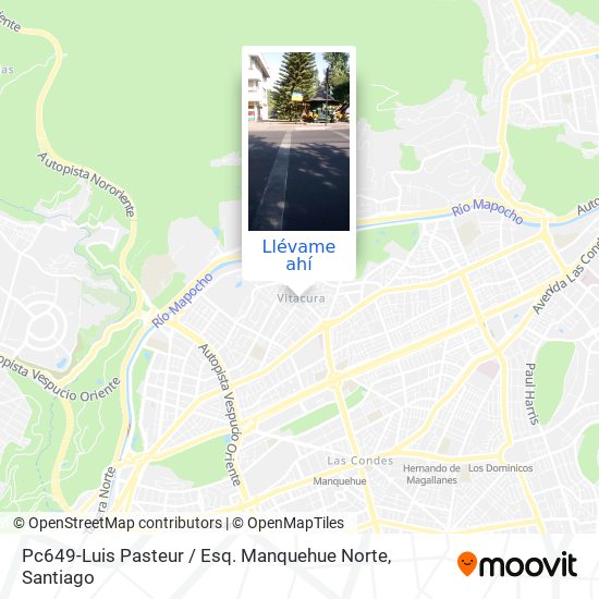 Mapa de Pc649-Luis Pasteur / Esq. Manquehue Norte