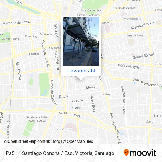 Mapa de Pa511-Santiago Concha / Esq. Victoria