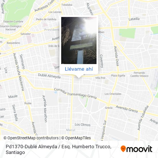 Mapa de Pd1370-Dublé Almeyda / Esq. Humberto Trucco