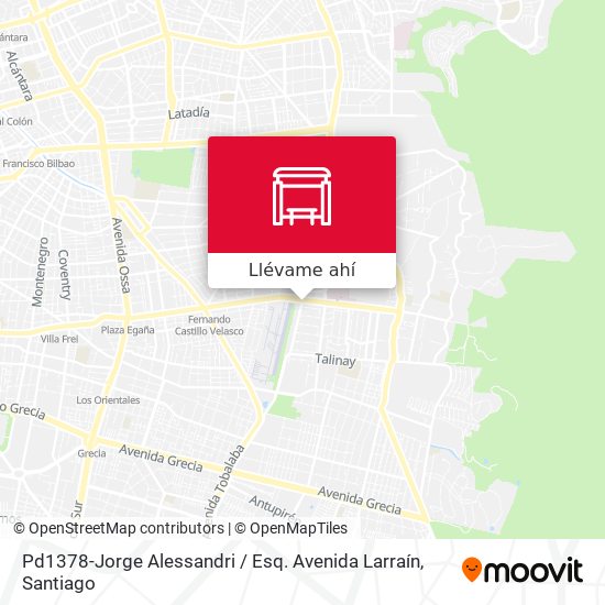 Mapa de Pd1378-Jorge Alessandri / Esq. Avenida Larraín