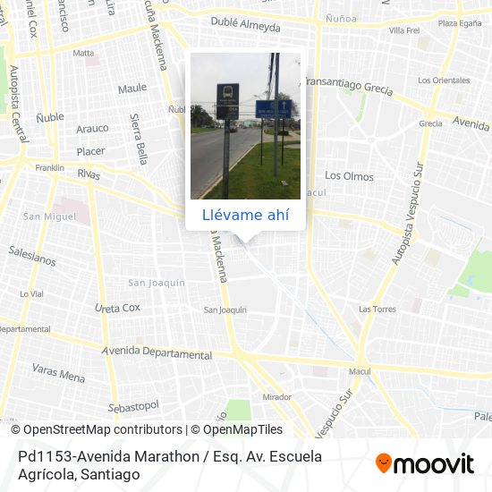 Mapa de Pd1153-Avenida Marathon / Esq. Av. Escuela Agrícola