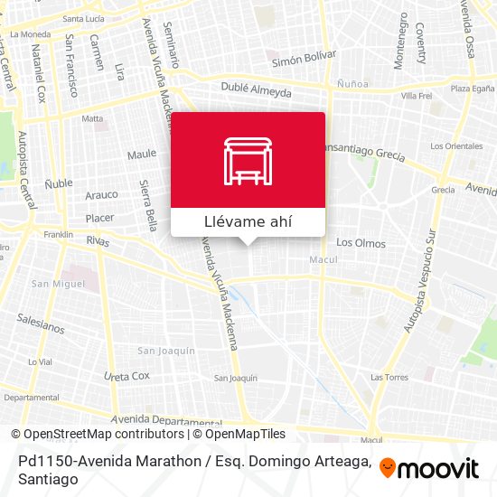 Mapa de Pd1150-Avenida Marathon / Esq. Domingo Arteaga