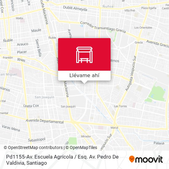 Mapa de Pd1155-Av. Escuela Agrícola / Esq. Av. Pedro De Valdivia