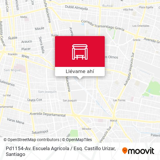 Mapa de Pd1154-Av. Escuela Agrícola / Esq. Castillo Urizar