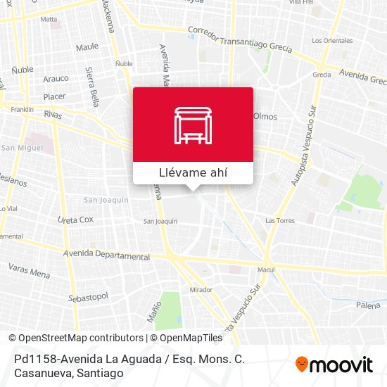 Mapa de Pd1158-Avenida La Aguada / Esq. Mons. C. Casanueva