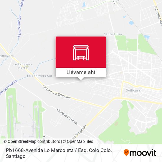 Mapa de Pb1668-Avenida Lo Marcoleta / Esq. Colo Colo