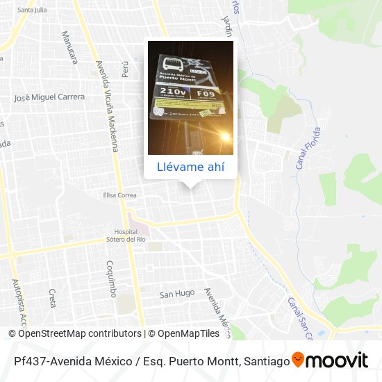 Mapa de Pf437-Avenida México / Esq. Puerto Montt