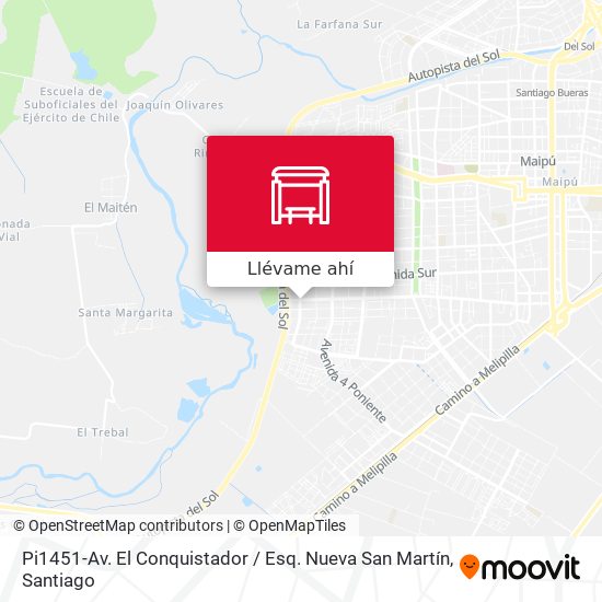 Mapa de Pi1451-Av. El Conquistador / Esq. Nueva San Martín