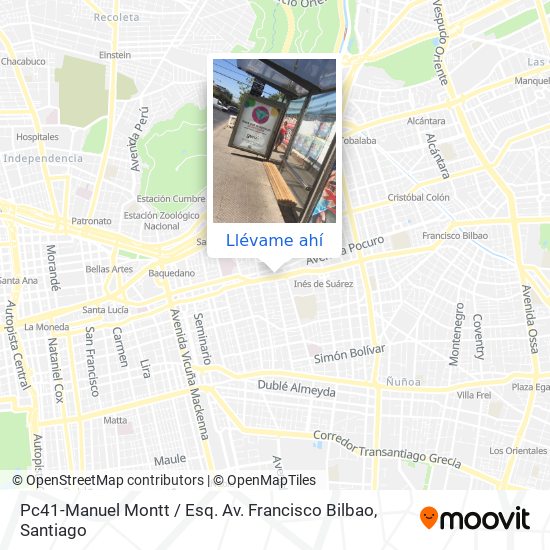 Mapa de Pc41-Manuel Montt / Esq. Av. Francisco Bilbao