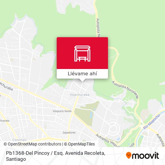 Mapa de Pb1368-Del Pincoy / Esq. Avenida Recoleta