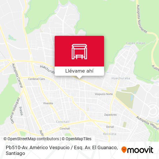 Mapa de Pb510-Av. Américo Vespucio / Esq. Av. El Guanaco