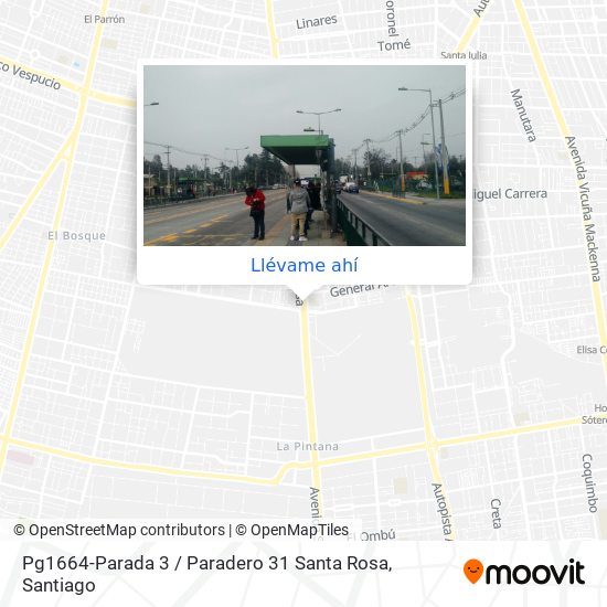 Mapa de Pg1664-Parada 3 / Paradero 31 Santa Rosa