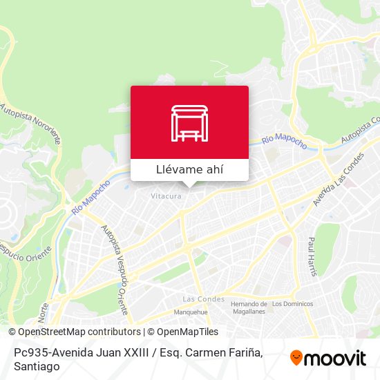 Mapa de Pc935-Avenida Juan XXIII / Esq. Carmen Fariña