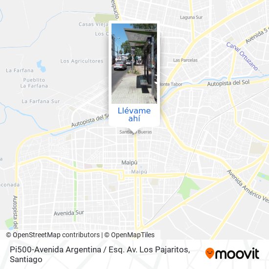 Mapa de Pi500-Avenida Argentina / Esq. Av. Los Pajaritos