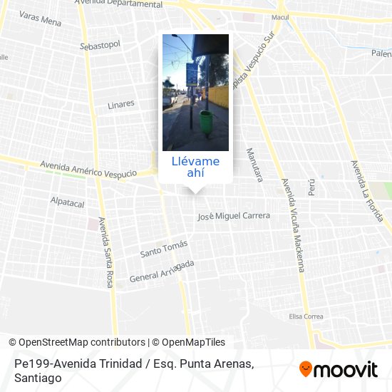 Mapa de Pe199-Avenida Trinidad / Esq. Punta Arenas