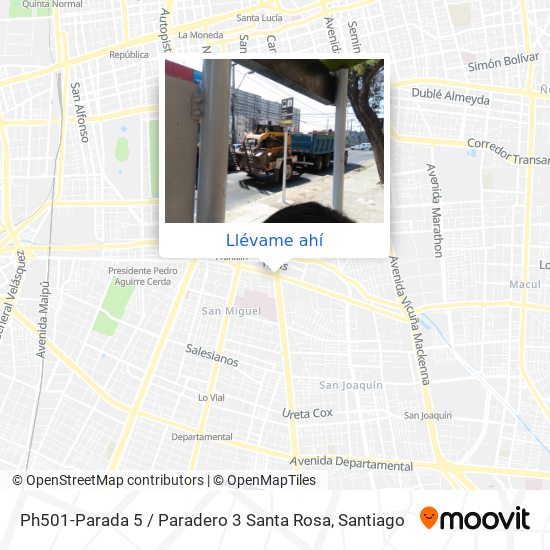 Mapa de Ph501-Parada 5 / Paradero 3 Santa Rosa