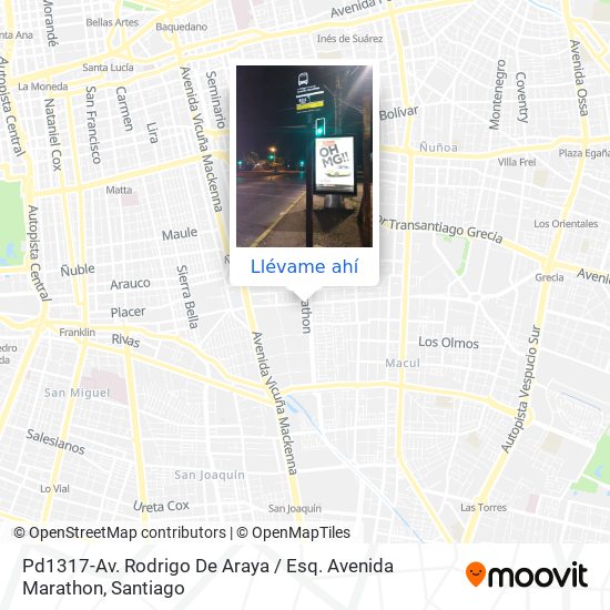 Mapa de Pd1317-Av. Rodrigo De Araya / Esq. Avenida Marathon
