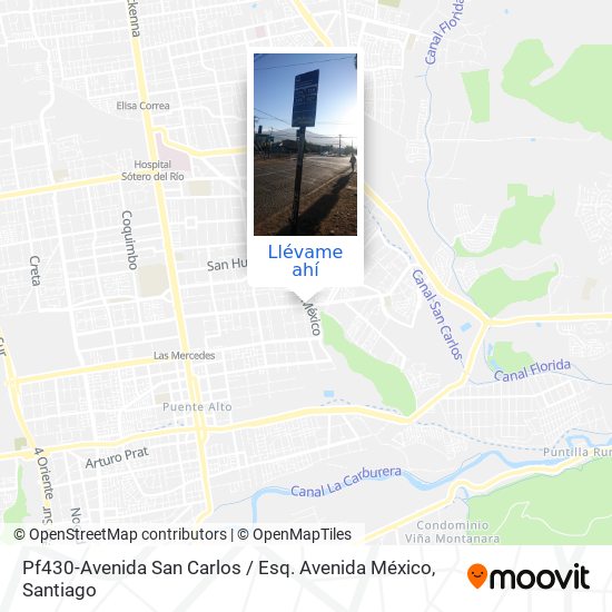 Mapa de Pf430-Avenida San Carlos / Esq. Avenida México